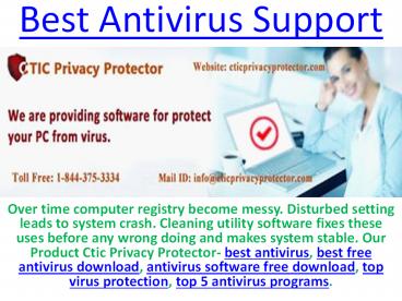 Best Antivirus Software | Antivirus support Number