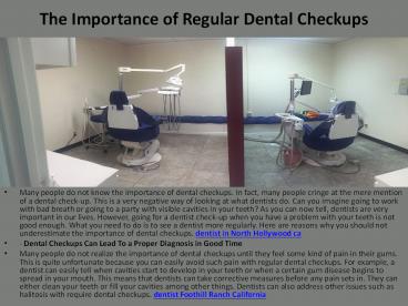 The Importance of Regular Dental Checkups