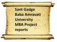 Sant Gadge Baba Amravati University MBA Project reports PowerPoint PPT Presentation