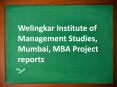 Welingkar Institute of Management Studies, Mumbai MBA Project reports PowerPoint PPT Presentation