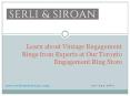Learn about Vintage Engagement Rings from Experts at Our Toronto Engagement Ring Store.pptx PowerPoint PPT Presentation