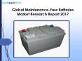 Global Maintenance-Free Batteries Market Research Report 2017 PowerPoint PPT Presentation