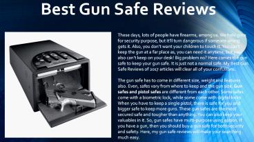 Best Gun Safe Reviews
