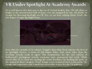 VR Under Spotlight At Academy Awards