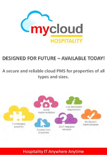 mycloud Hospitality - Cloud Based Hotel PMS