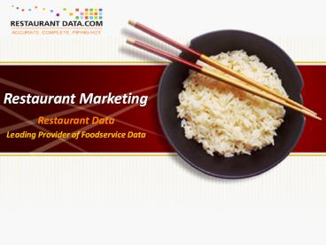 Restaurant Marketing