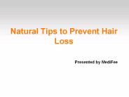 Natural Tips to Prevent Hair Loss