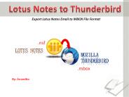 Import Lotus Notes to Thunderbird