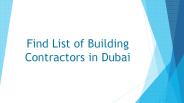 List of building contracting companies in Dubai, Abu Dhabi