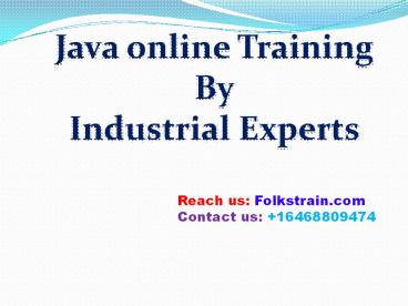 java online training