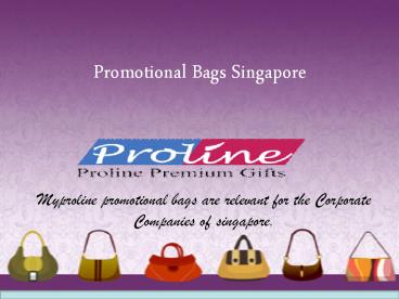 Promotional Bags Singapore
