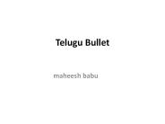 maheesh babu - Telugu Bullet