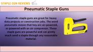 Gauge Professional Fine Wire Stapler
