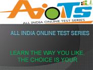 Test Series | Online Test Series in Dehradun
