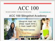 ACC 100 Slingshot Academy  /  snaptutorial.com