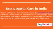 Top 5 Datsun Car in India
