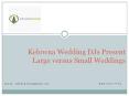Kelowna Wedding DJs Present Large versus Small Weddings.pptx PowerPoint PPT Presentation