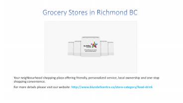 Grocery stores in Richmond BC (1)