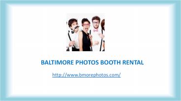 Photobooth Rentals Maryland