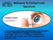 Welcome To Contact Lens Spectrum