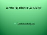 Janma Nakshatra Calculator