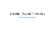 Exterior Design Principles