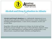 Alcohol and Drug Evaluation Atlanta GA