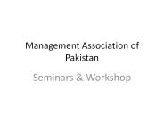 Seminars & Workshop