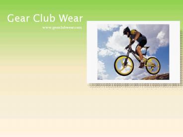 Custom Cycling Clothing - Gearclubwear.com