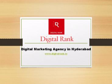 Digital Marketing Agency in Hyderabad-Digitalranl
