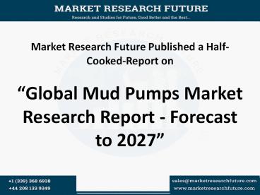 Mud Pumps Market