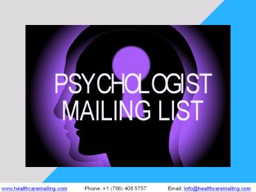 Psychologists Mailing List