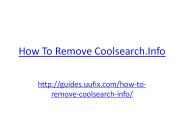 How to Remove Coolsearch.info