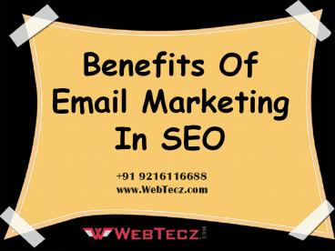 Benefits Of Email marketing in SEO