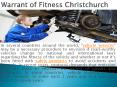 Warrant of Fitness Christchurch PowerPoint PPT Presentation