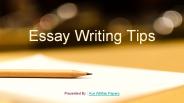 Essay Writing Tips