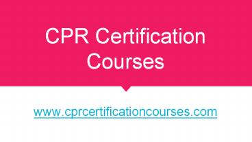 CPR Certification Michigan