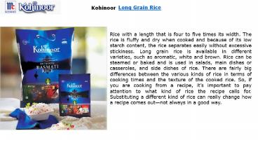 Long Grain Rice