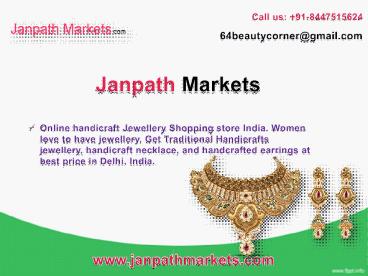 Buy Handicraft Jewellery Online in India