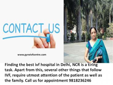 ivf specialist in NCR