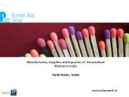 Personlized Matches Manufacturers