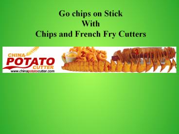 Potato Spiral Cutter