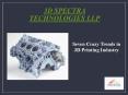 7 crazy trends in 3D printing industry PowerPoint PPT Presentation