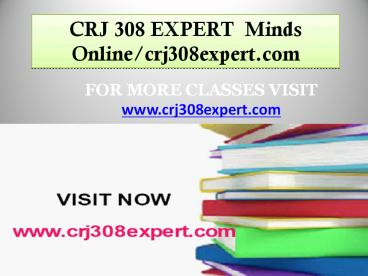 CRJ 308 EXPERT  Minds Online/crj308expert.com