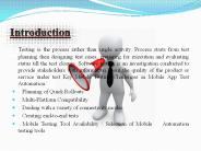 Mobile Application Testing Process