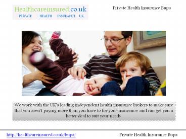Private Health Insurance Bupa