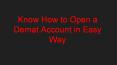 How to Open a Demat Account (1) PowerPoint PPT Presentation
