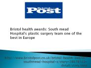 Southmead Hospital's plastic surgery