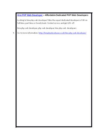 Hire PHP Web Developer – Affordable Dedicated PHP Web Developers
