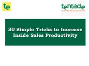 How to Boost Your Inside Sales Productivity?